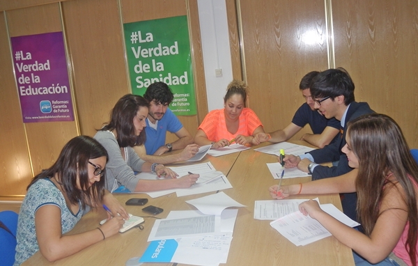 Reunión de organización a nivel provincial de Nuevas Generaciones.